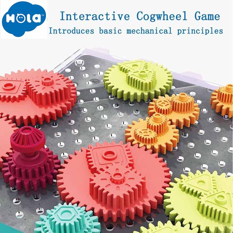 بازی آموزشی پازل چرخ دنده هولا Hola E7985 | بازی فکری Interactive Cogwheel